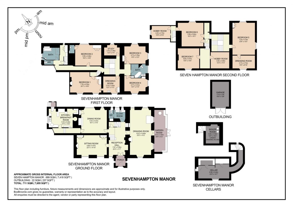 Floorplans For Sevenhampton, Cheltenham, GL54