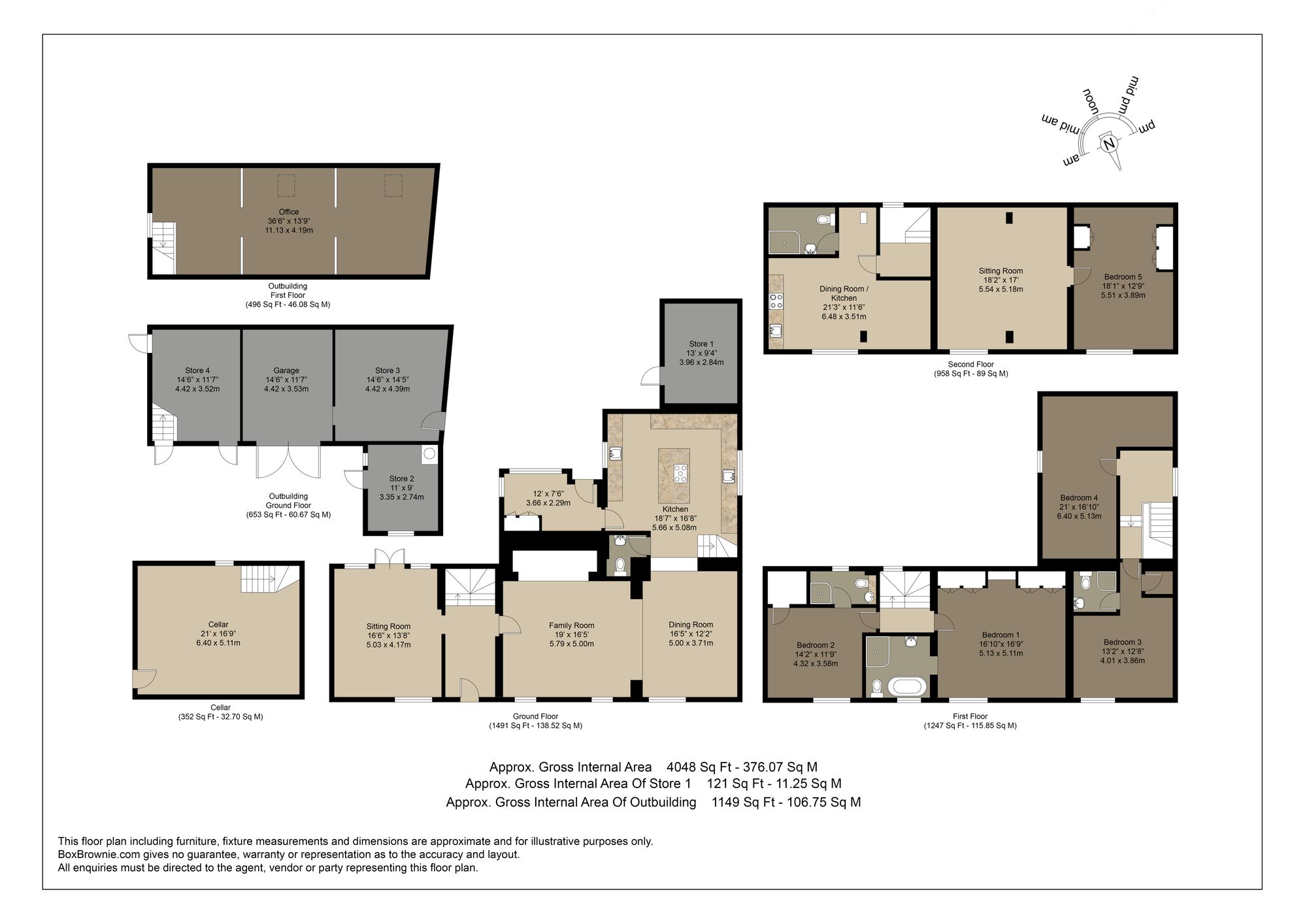Floorplans For Long Green, Forthampton, GL19