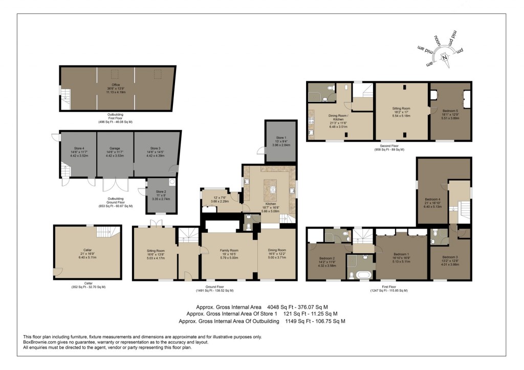 Floorplans For Long Green, Forthampton, GL19