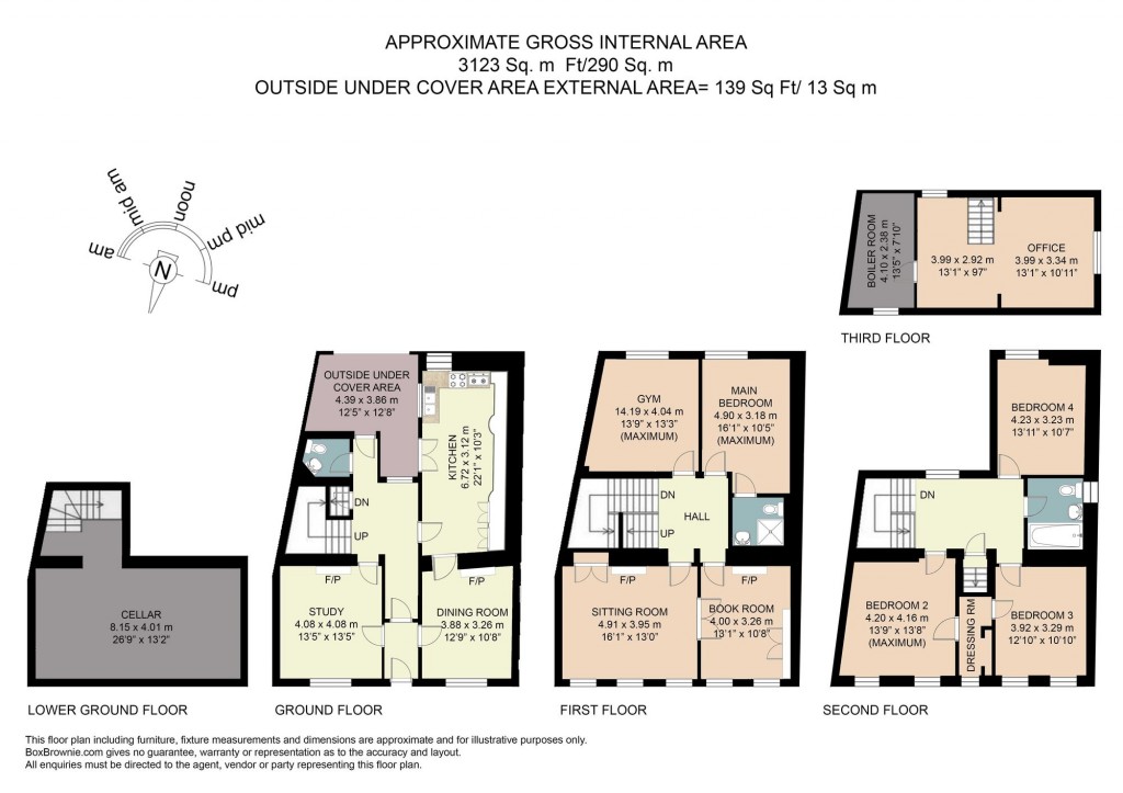 Floorplans For 3 Edgar Street, Worcester, WR1