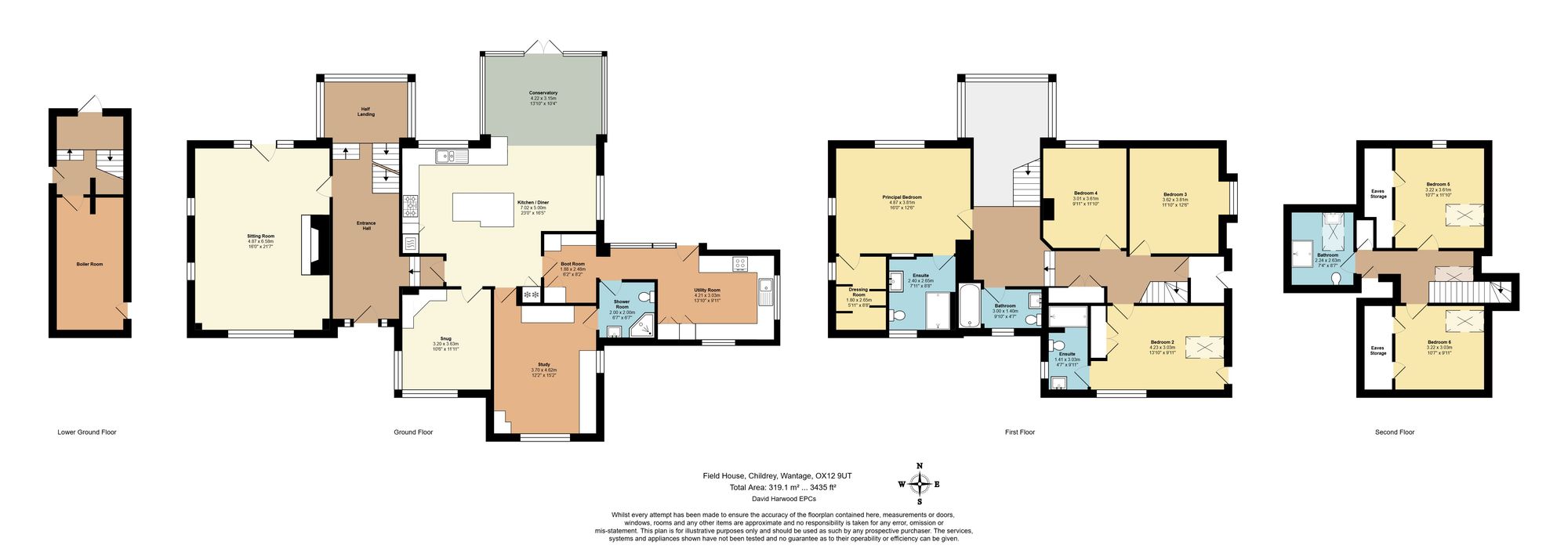 Floorplans For Childrey, Wantage, OX12
