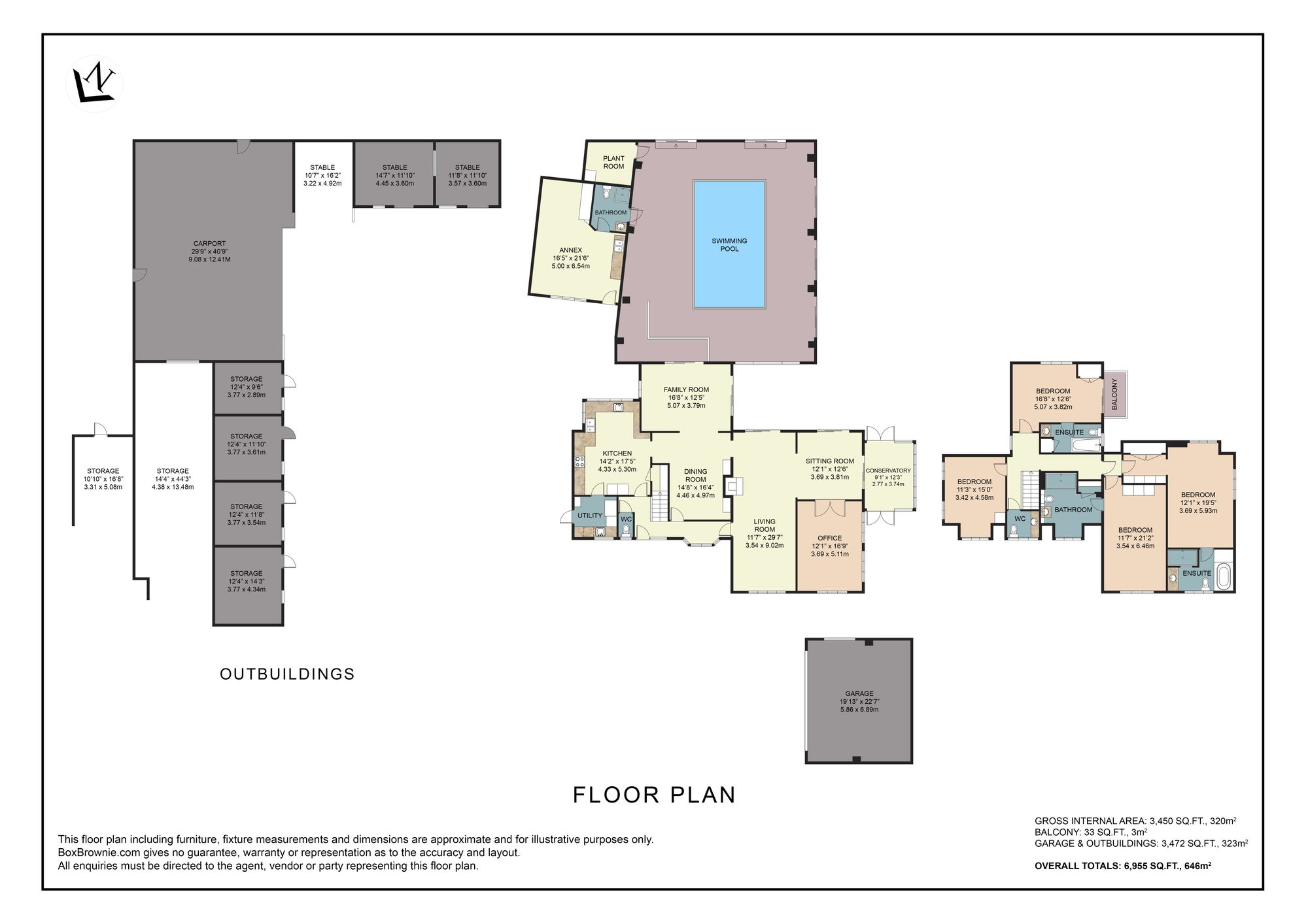 Floorplans For Scatterdells Lane, Chipperfield, WD4