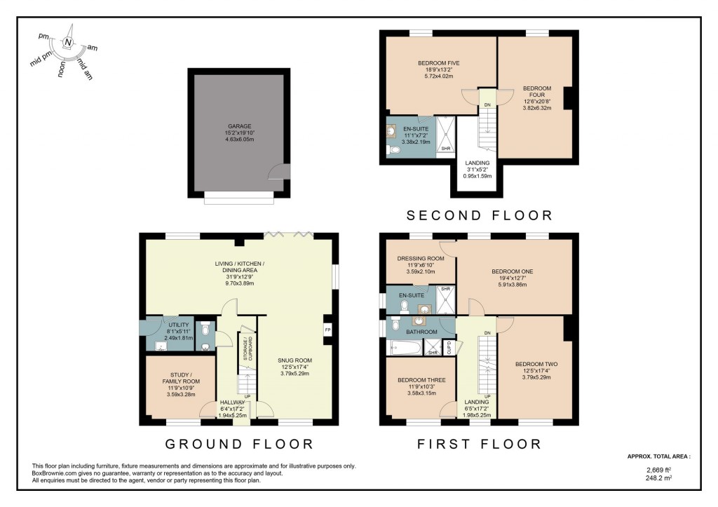 Floorplans For Chestnut Close, Draycott-In-The-Clay, DE6