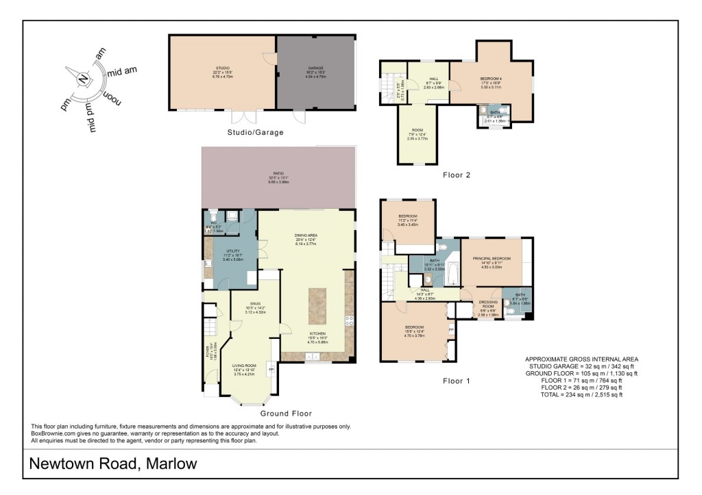 Floorplans For Newtown Road, Marlow, SL7
