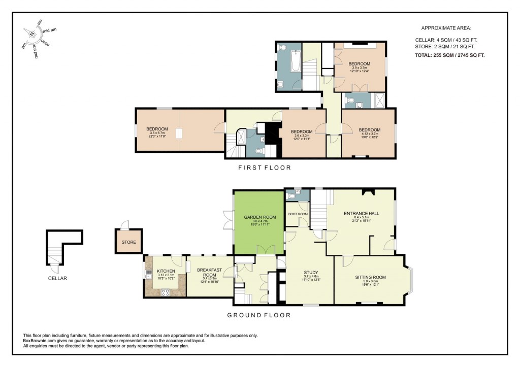 Floorplans For High Street, Bidford-On-Avon, B50