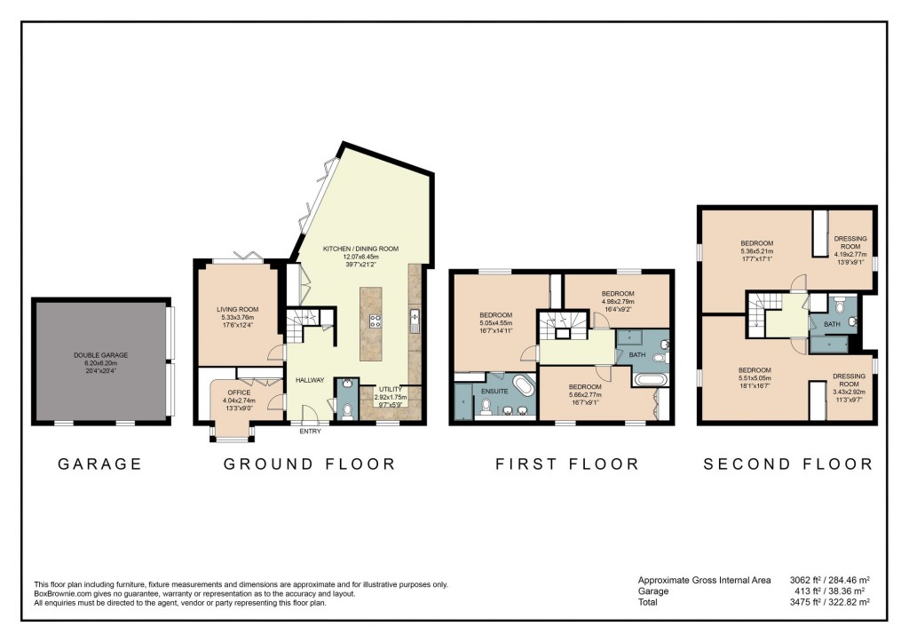 Floorplans For Woodlands Brook, Wantage, OX12