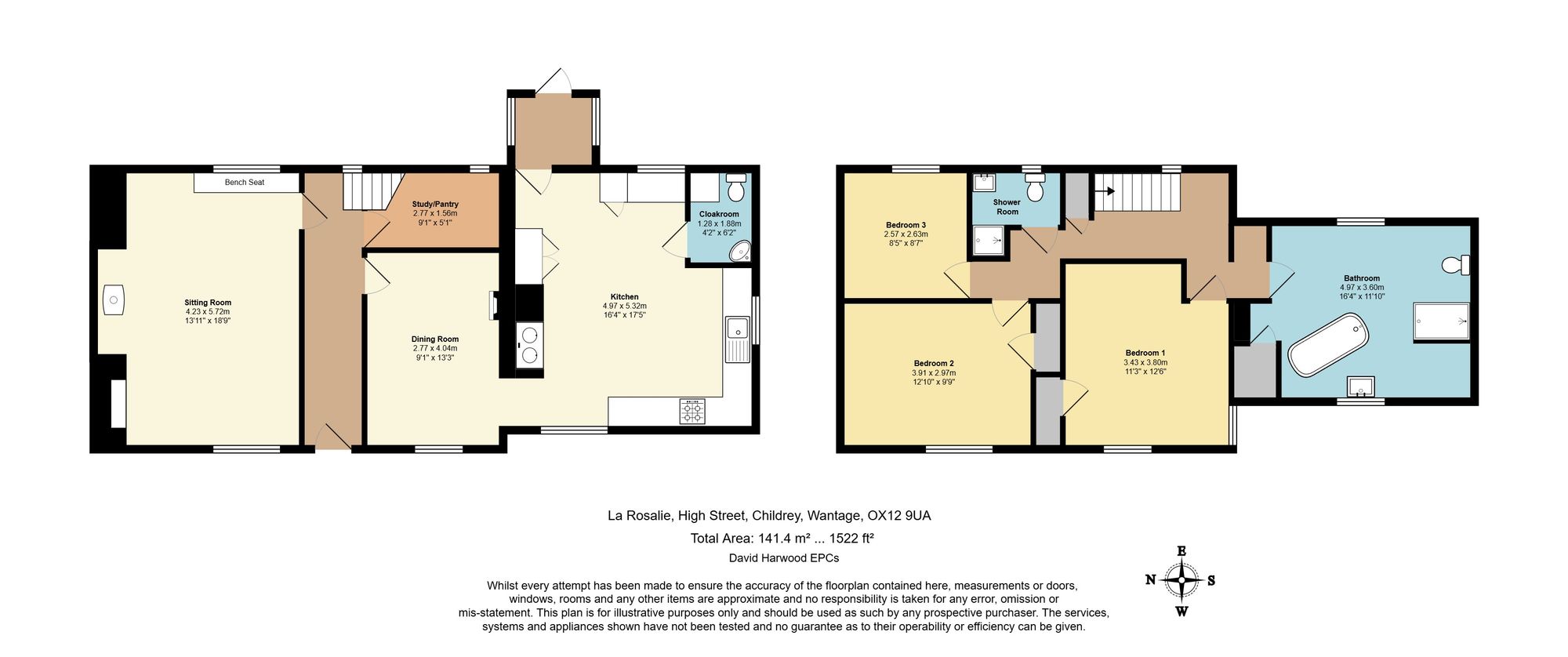 Floorplans For High Street, Childrey, OX12