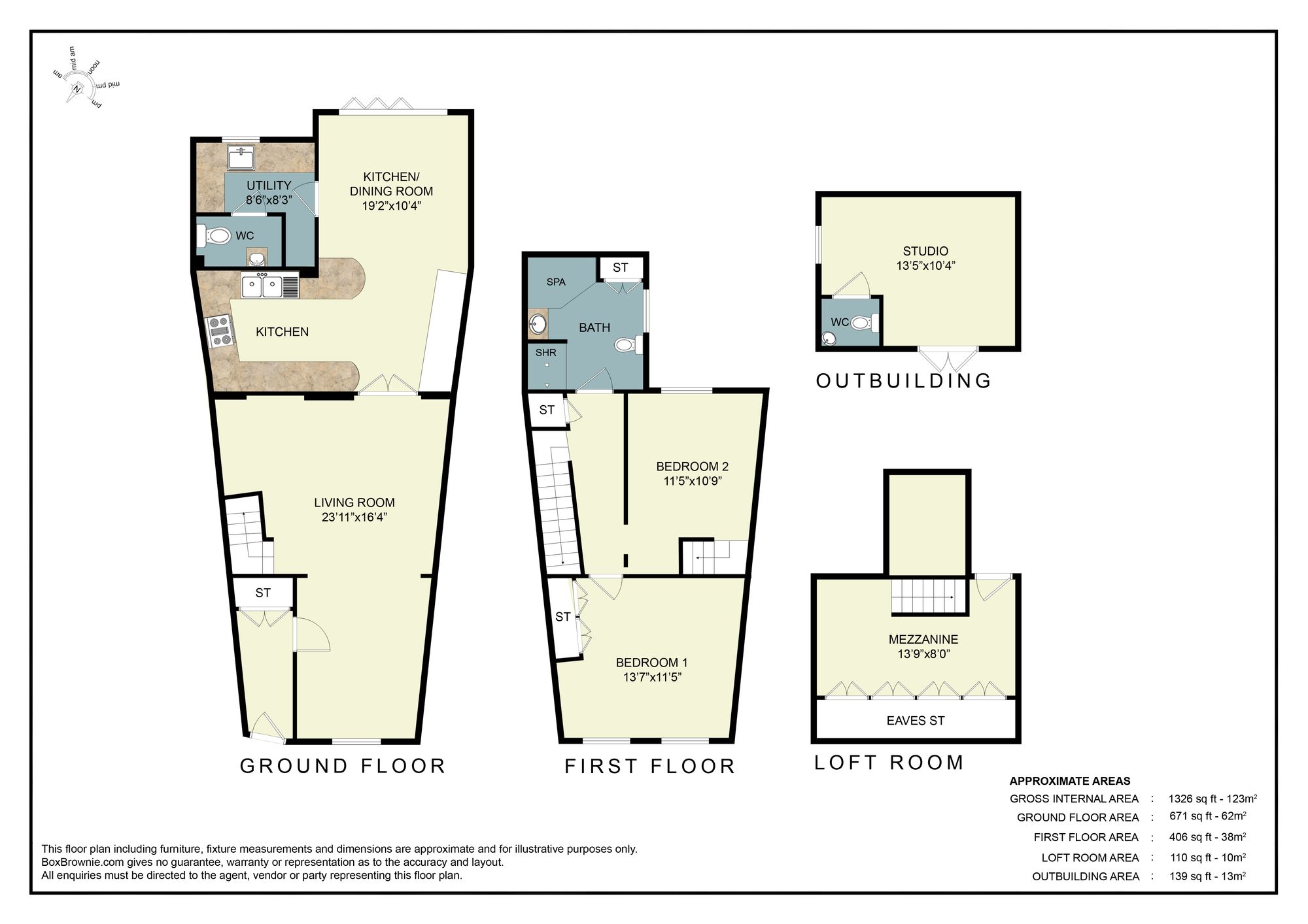 Floorplans For Lypiatt Street, Cheltenham, GL50