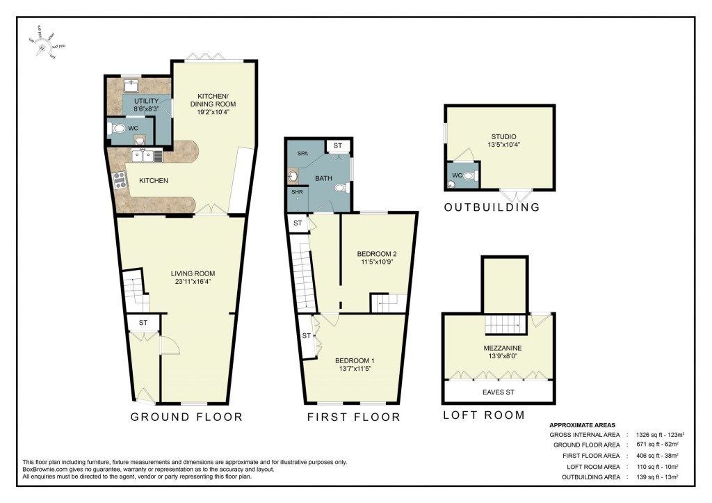 Floorplans For Lypiatt Street, Cheltenham, GL50