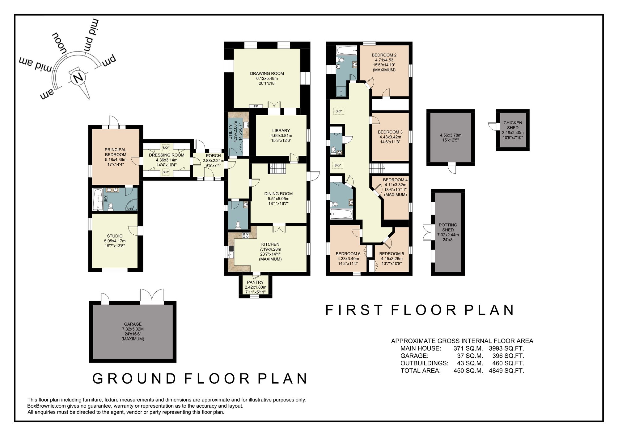Floorplans For Bushley Green, Bushley, GL20