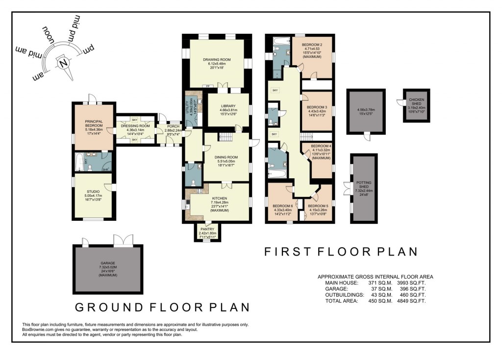 Floorplans For Bushley Green, Bushley, GL20