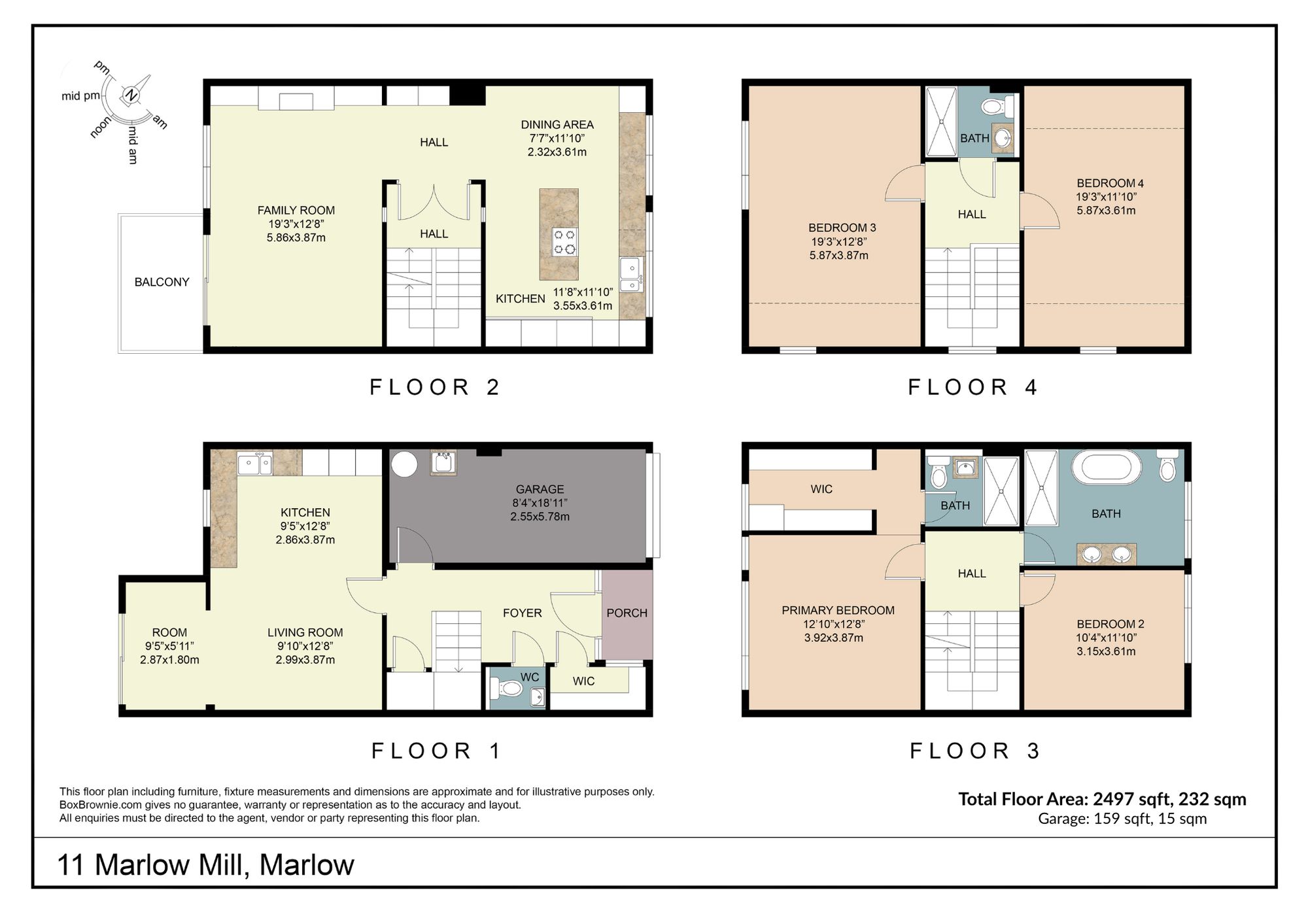 Floorplans For Mill Road, Marlow, SL7