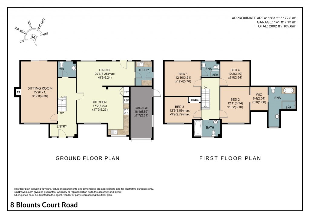 Floorplans For Blounts Court Road, Peppard Common, RG9