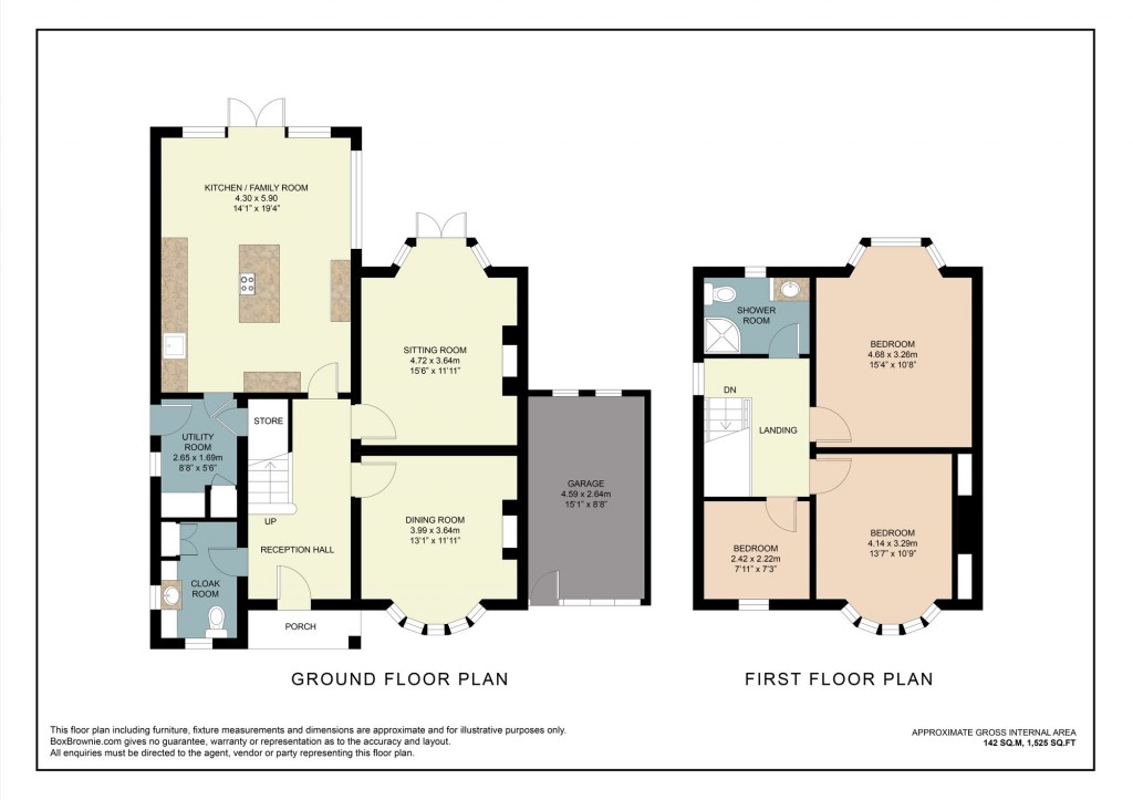 Floorplans For Swinton Lane, Worcester, WR2