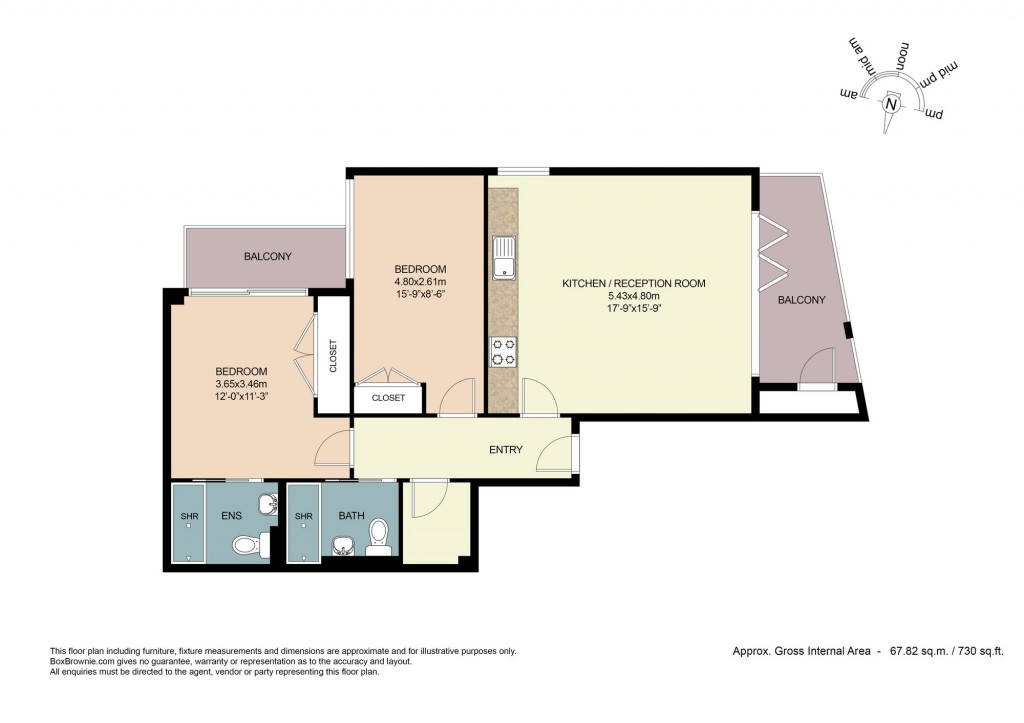 Floorplans For Harpsden Street, Newcombe House, SW11