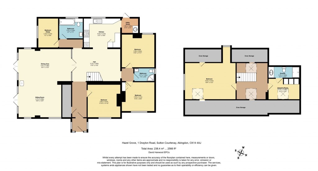 Floorplans For 1 Drayton Road, Sutton Courtenay, OX14