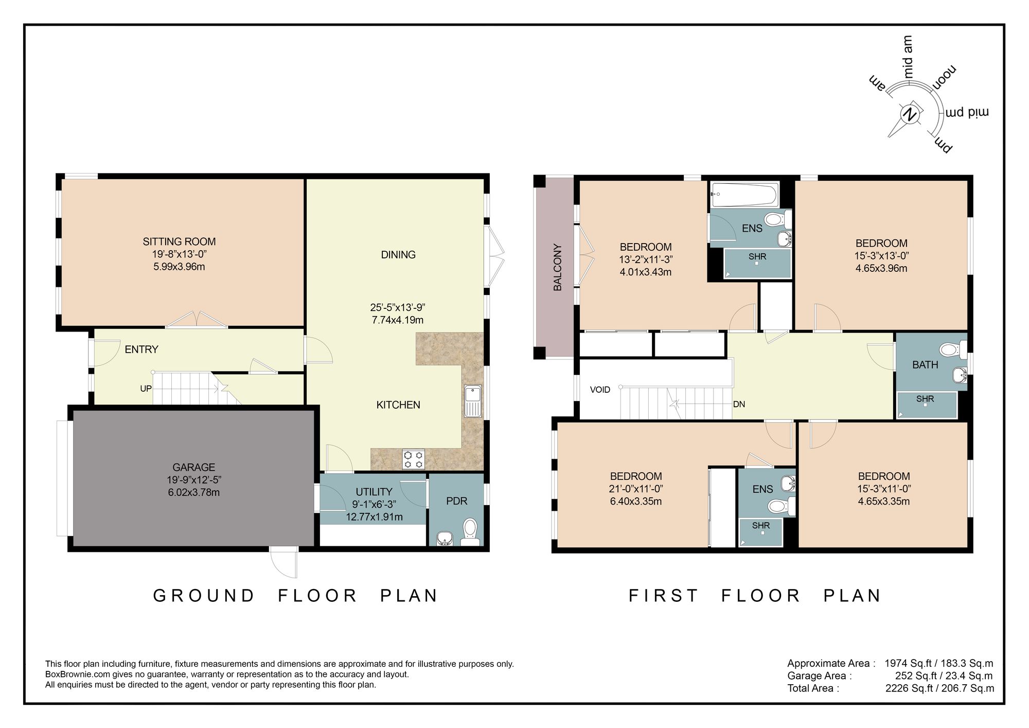 Floorplans For Stevenson Crescent, Headington, OX3