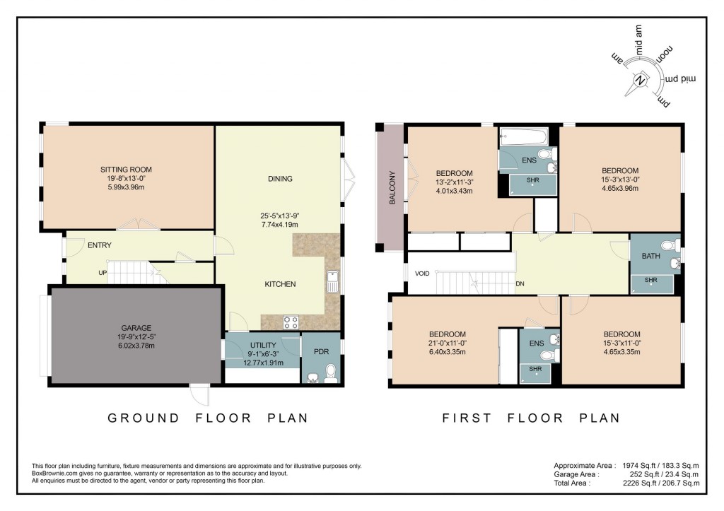 Floorplans For Stevenson Crescent, Headington, OX3