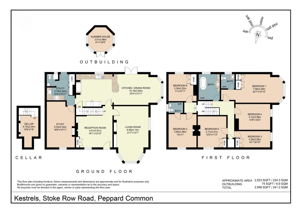 Floorplans For Stoke Row Road, Peppard Common, RG9