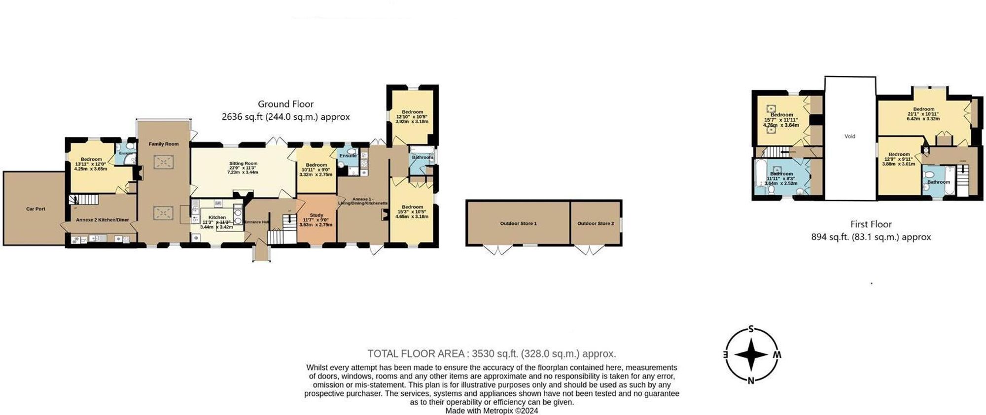 Floorplans For Over Worton, Chipping Norton, OX7