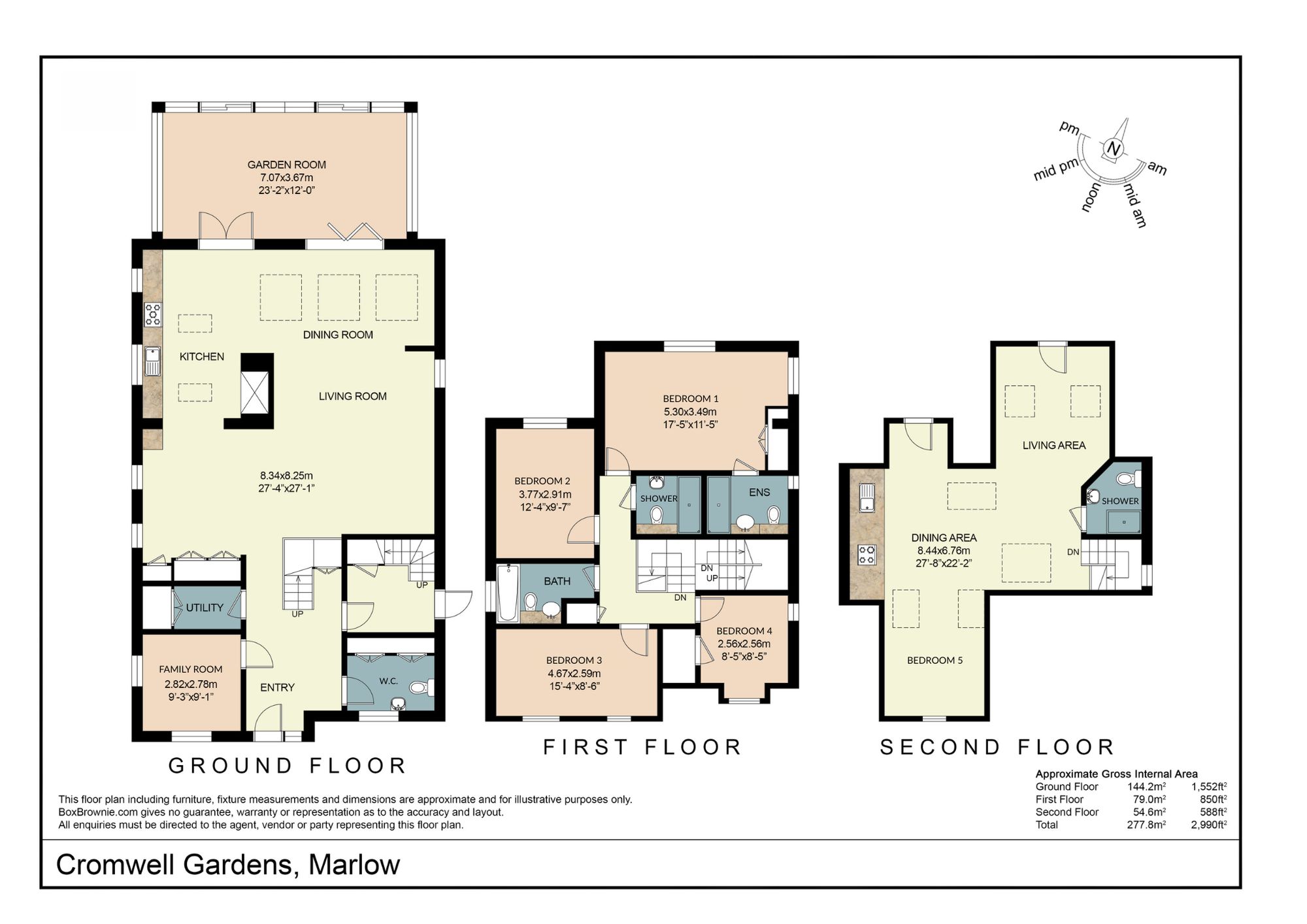 Floorplans For Cromwell Gardens, Marlow, SL7