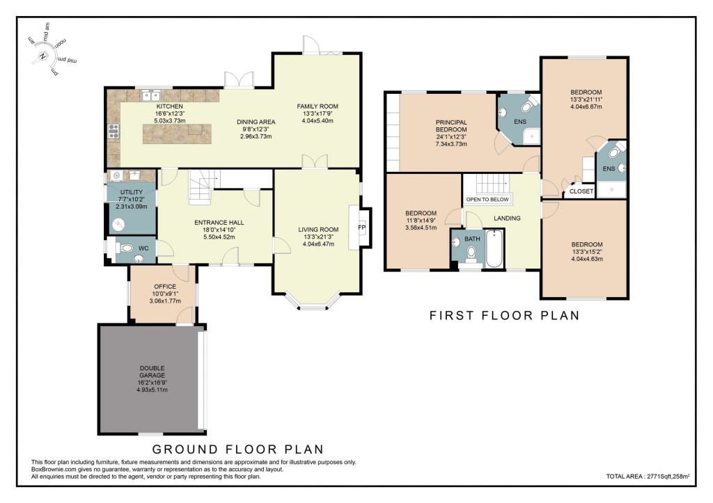 Floorplans For Plough Road, Tibberton, WR9