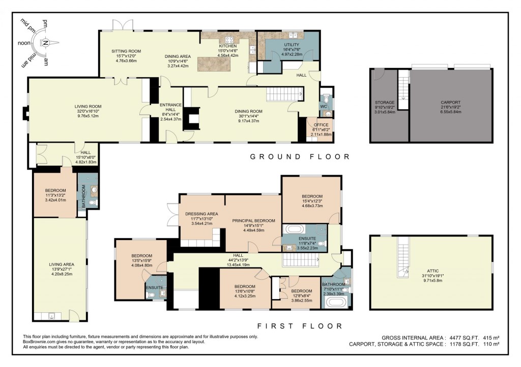 Floorplans For School Lane, Black Bourton, OX18
