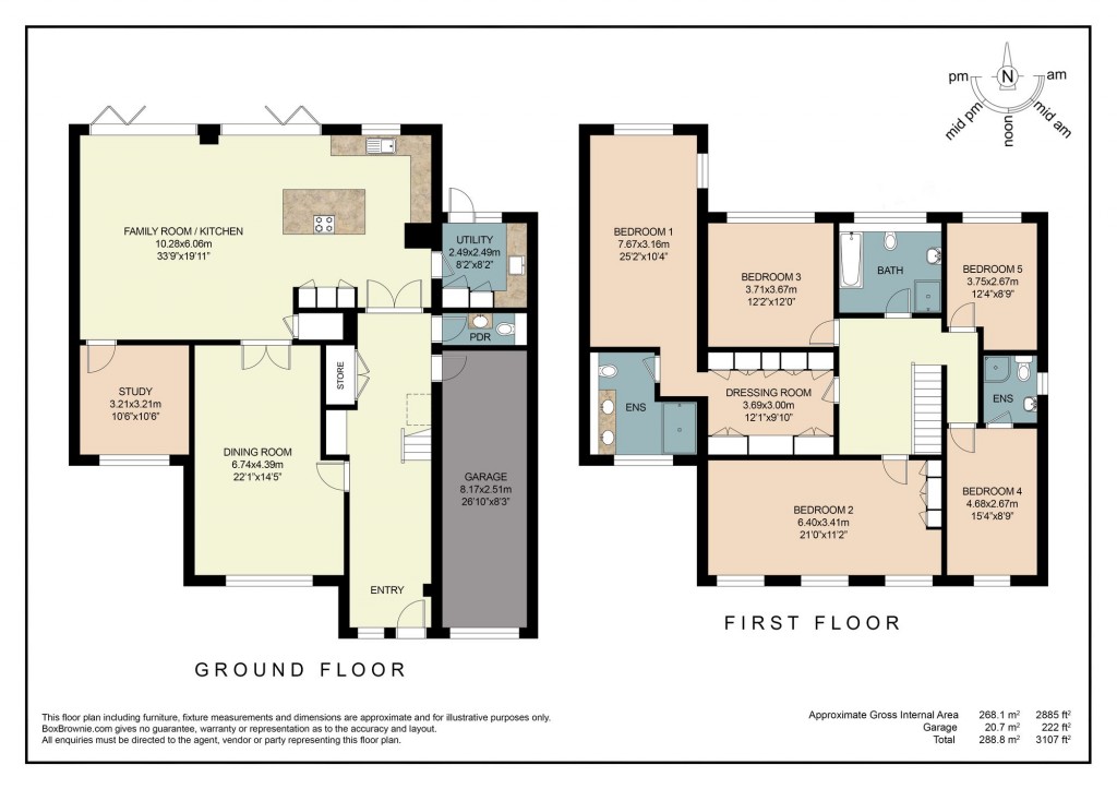 Floorplans For Faringdon Road, Southmoor, OX13