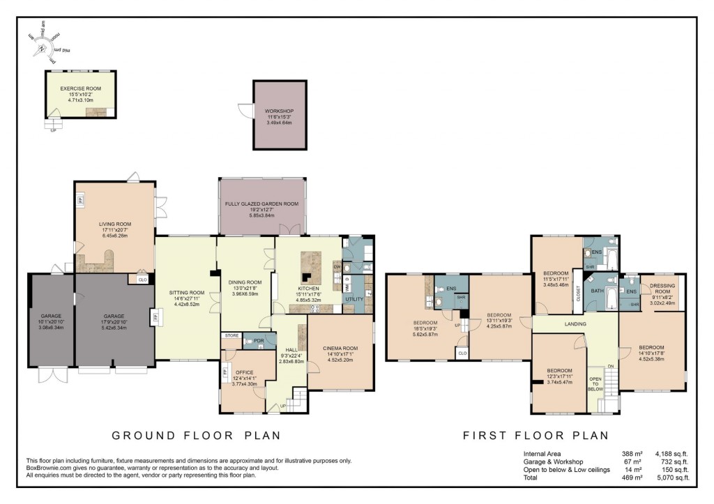 Floorplans For Duck Lane, Welford On Avon, CV37