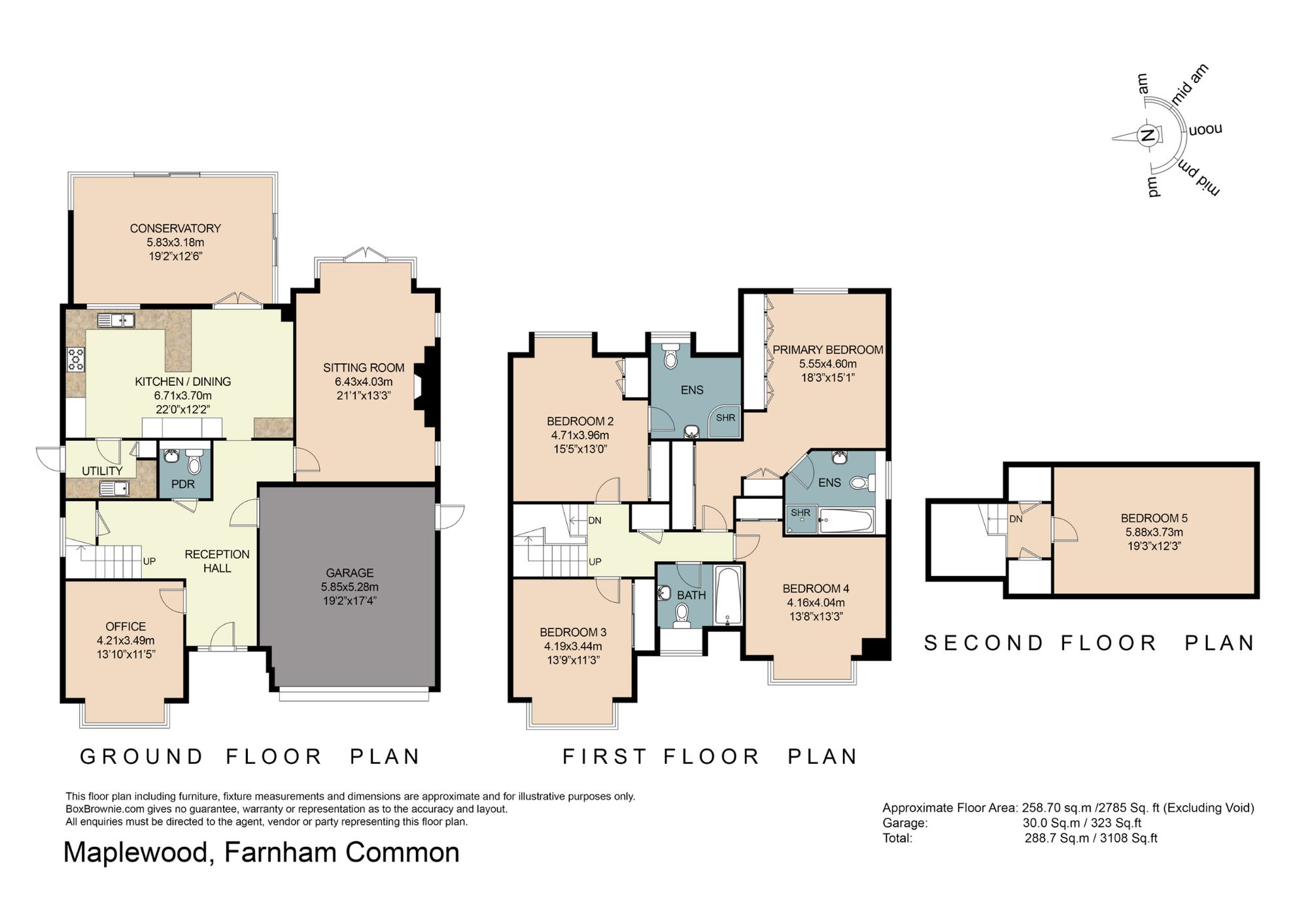 Floorplans For Beeches Road, Farnham Common, SL2