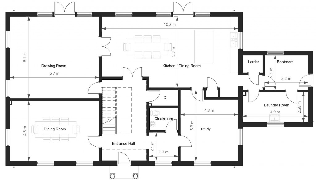 Floorplans For Oak Tree Drive, Newtown, RG20