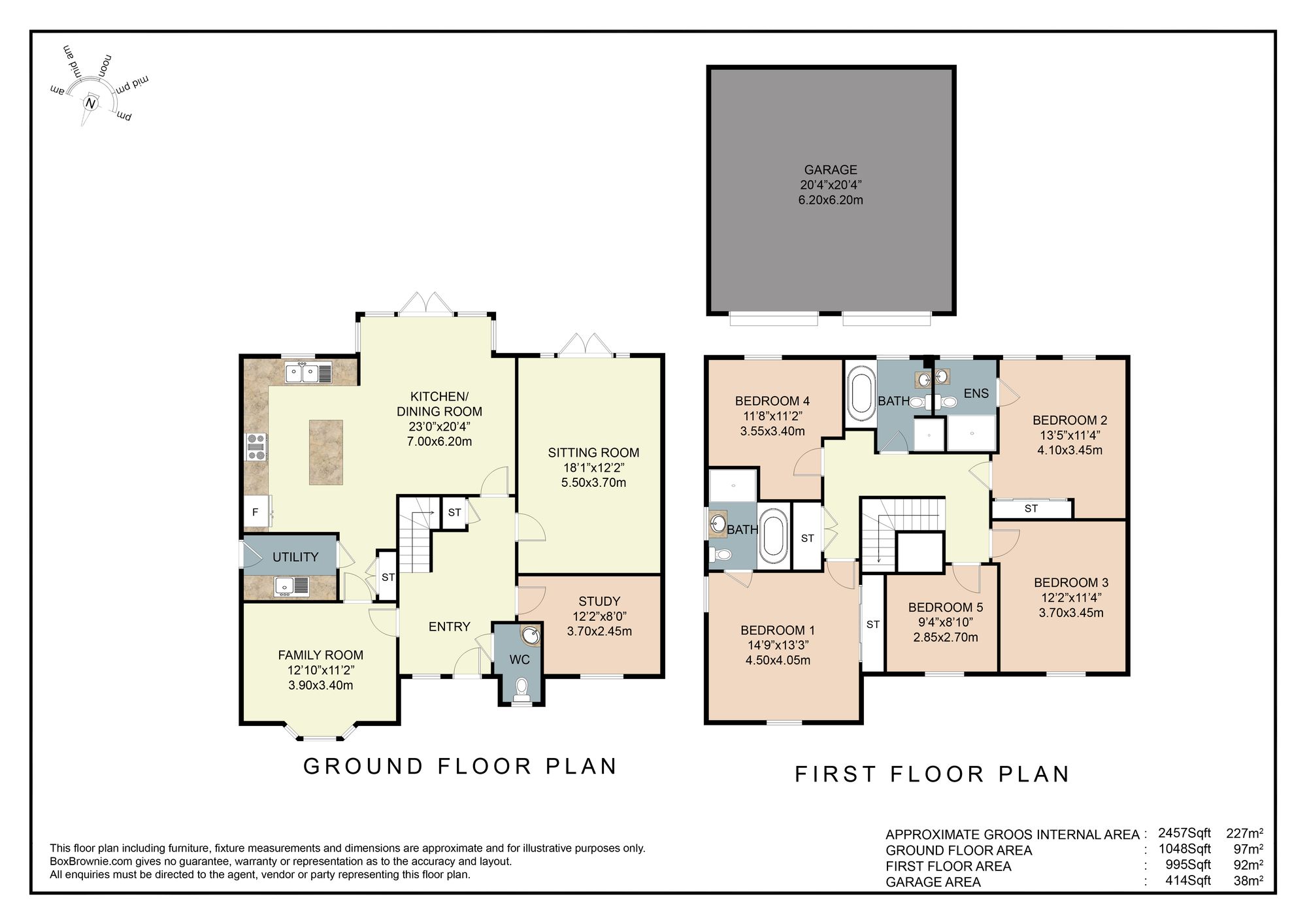 Floorplans For The Timms, Stanford In The Vale, SN7