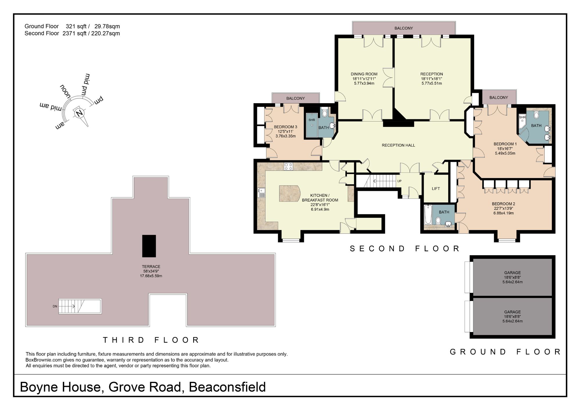 Floorplans For Grove Road, Boyne House, HP9