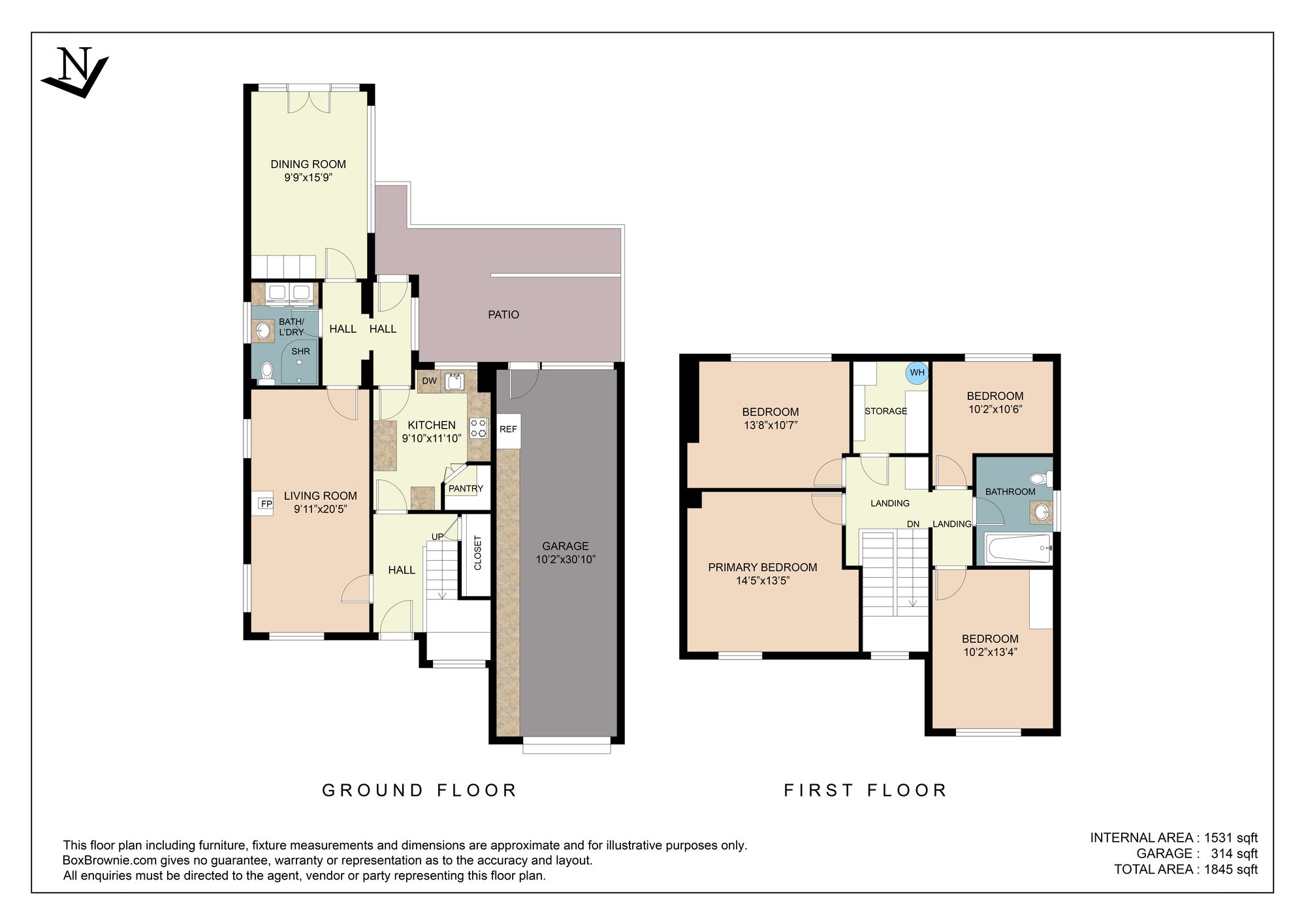 Floorplans For Beacon Road, Ringshall, HP4