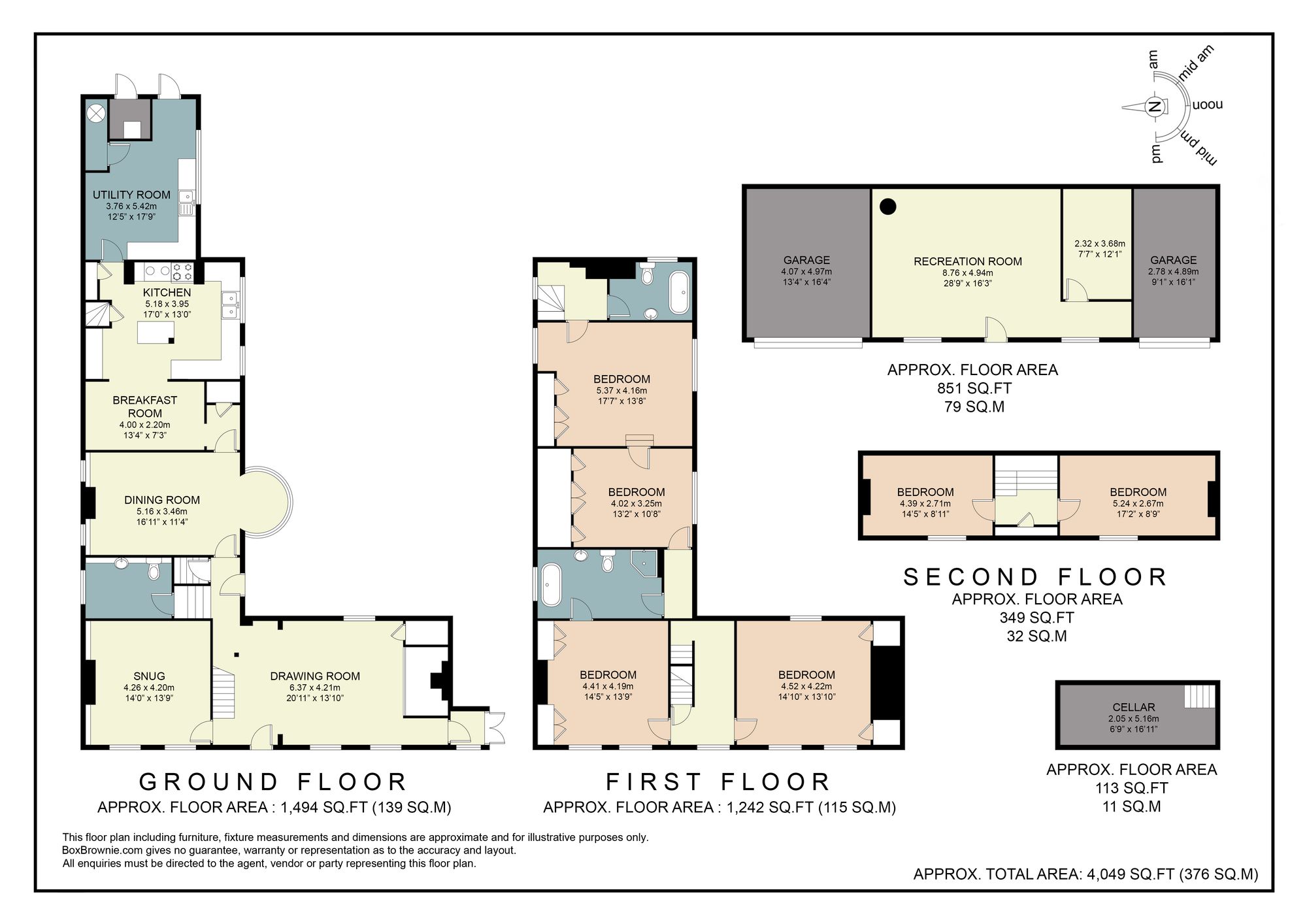 Floorplans For Wharf Road, Shillingford, OX10